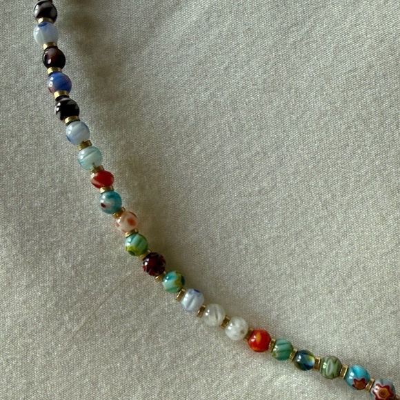 Colorful Beaded Choker Necklace - Picture 3 of 4